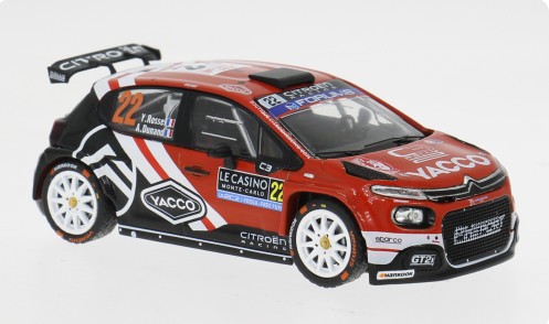 Citroen C3 Rally2 WRC No.22 Rally Monte Carlo 2025 Rossel/Dunand - 1:43